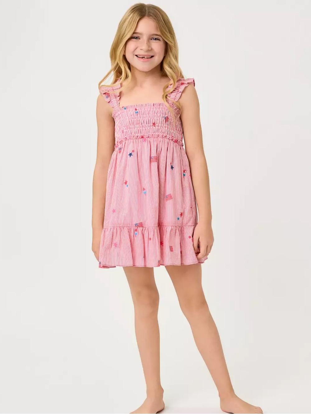 Lilly Pulitzer Girls Mini Hadly Dress - Paradise Punch It’s a 250th Celebration